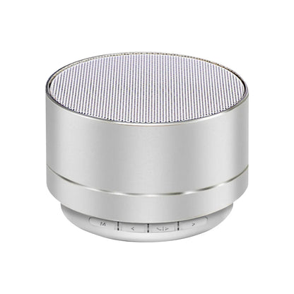 Altavoces inalámbricos Bluetooth A10 para exteriores, subwoofer, minialtavoz portátil de aleación de aluminio para música, tarjeta TF/SD, radio, caja de sonido