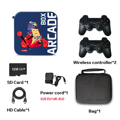 Consola de videojuegos Arcade Box de 256 GB con más de 50 000 juegos integrados, Superconsola 4K HD para TV, compatible con PS1, N64 y DC Classic Retro Game.