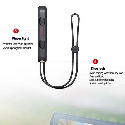 GAMINJA Para Nintendo Switch y OLED Gamepad Controller Gamepad Hand Rope Joy-con Correa de muñeca Laptop Videojuegos Accesorios