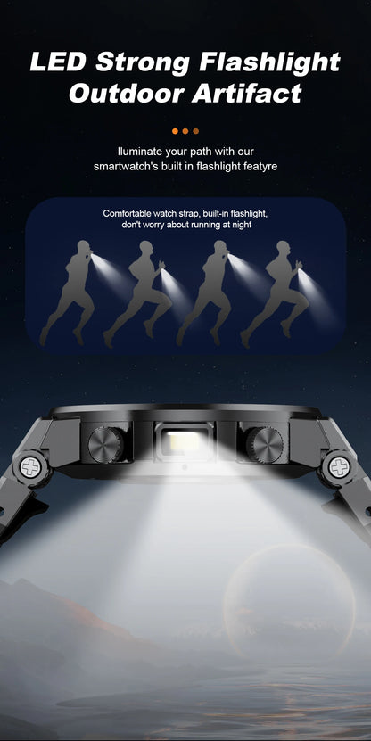 Nuevo reloj inteligente de negocios para hombre, pulsera impermeable de moda, reloj deportivo de lujo con monitor de ritmo cardíaco y sueño, reloj inteligente militar.