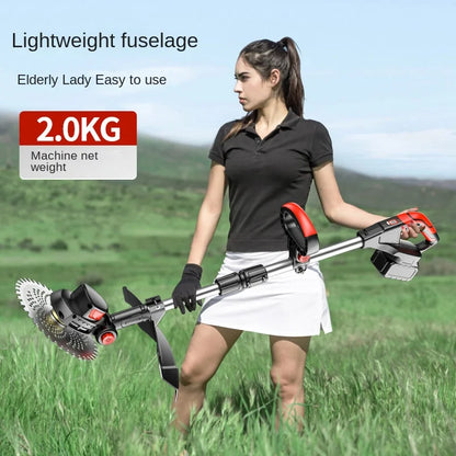 Cortacésped eléctrico, herramienta de deshierbe de césped portátil, Desbrozadora Batería 충전식예초기 충전식 예초기Coupe Bordure Sans Fils À Batterie