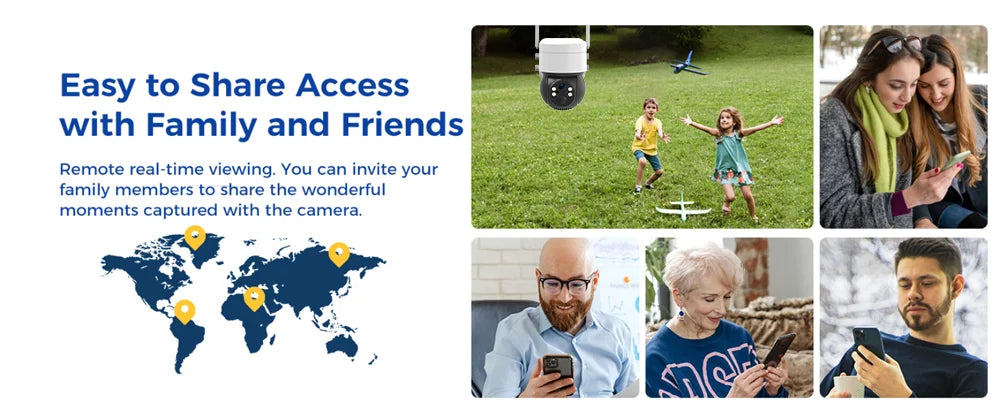 Cámara IP de seguridad inteligente Tuya SmartLife WIFI 3MP IP65 resistente al agua con seguimiento humano, visión nocturna a color y energía solar.