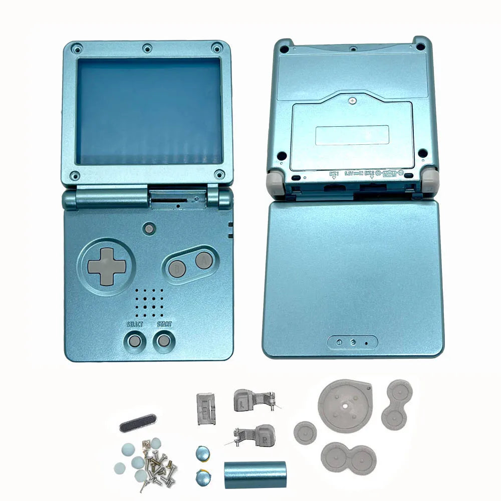 Carcasa original de repuesto de alta calidad para consola Gameboy Advance GBA SP con juego de accesorios.