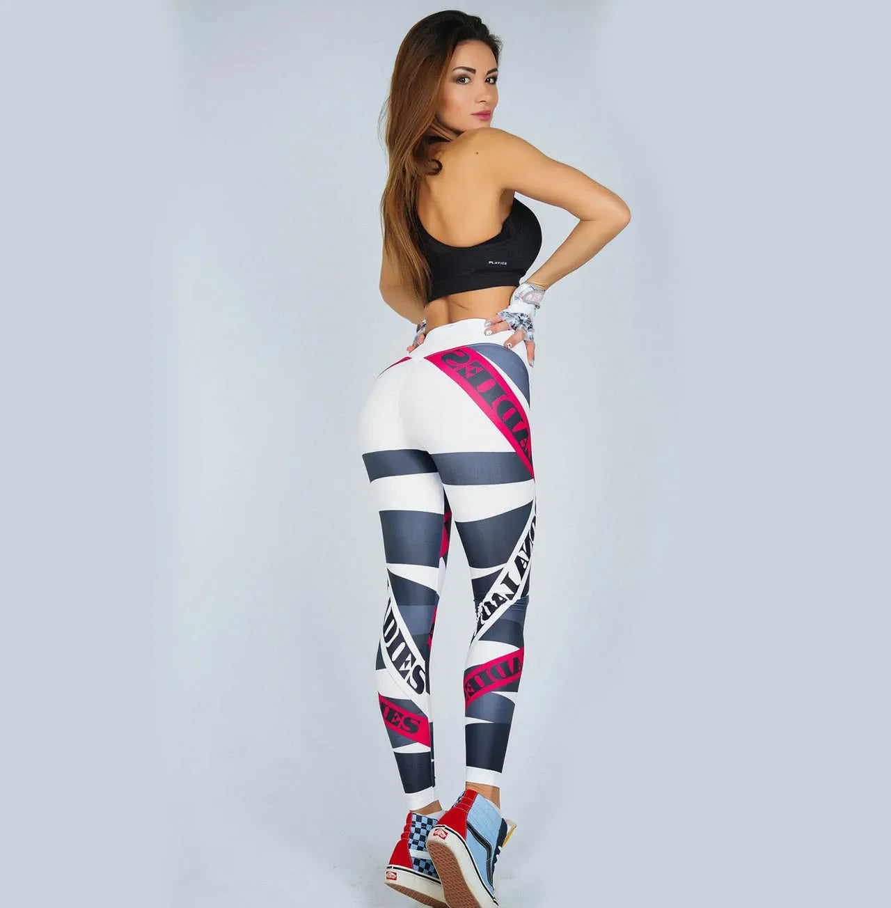 Pantalones de yoga sexys para mujer, leggings deportivos para entrenamiento, correr, leggings deportivos push-up, ropa de gimnasio, pantalones ajustados elásticos de cintura alta con flecos.