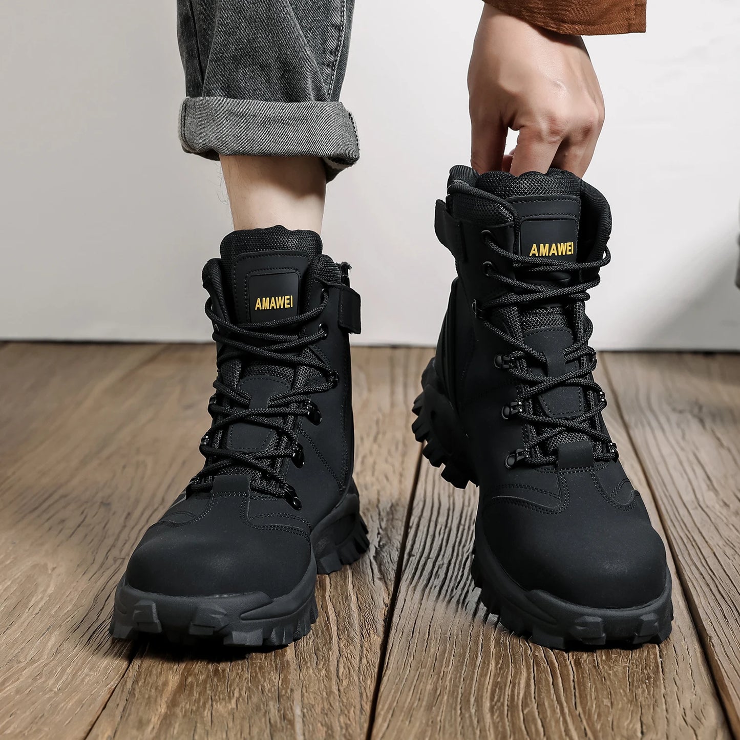 Zapatos de seguridad para el trabajo para hombres, zapatillas ligeras de trabajo protectoras, zapatos ligeros, zapatos transpirables, zapatos de trabajo antiperforación.
