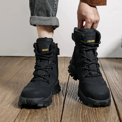 Zapatos de seguridad para el trabajo para hombres, zapatillas ligeras de trabajo protectoras, zapatos ligeros, zapatos transpirables, zapatos de trabajo antiperforación.