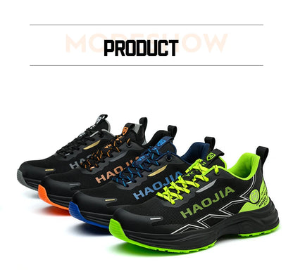 Zapatos de seguridad ligeros para hombre, antirotura, antipinchazos, zapatillas de trabajo, botas de seguridad protectoras, zapatos de trabajo con puntera de acero.