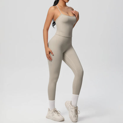 Conjunto de Ropa de Yoga para Mujer, Traje Deportivo, Ropa de Entrenamiento, Chaleco Deportivo sin Mangas, Conjunto de Gimnasio, Mono de Entrenamiento, Ropa Interior Deportiva, Ropa Deportiva