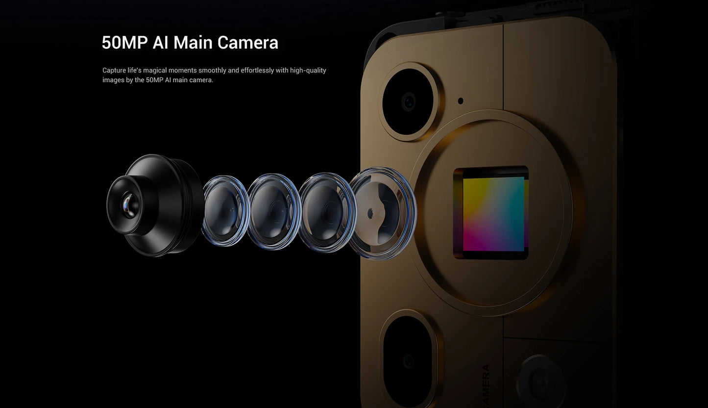 [Estreno mundial] Fossibot F112 PRO 5G Smartphone resistente, pantalla HD+ de 6,88", batería de 7150 mAh, 24 GB (8+16) + 256 GB, Android 14, cámara de 50 MP