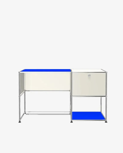 Escritorio modular moderno de metal con armario de almacenamiento, escritorio de pie, escritorio de oficina, mesa de computadora, escritorios de habitación