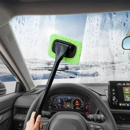 Kit de cepillo limpiador de ventanas de coche con mango largo, herramienta de lavado de parabrisas, limpiaparabrisas interior, accesorios para coche