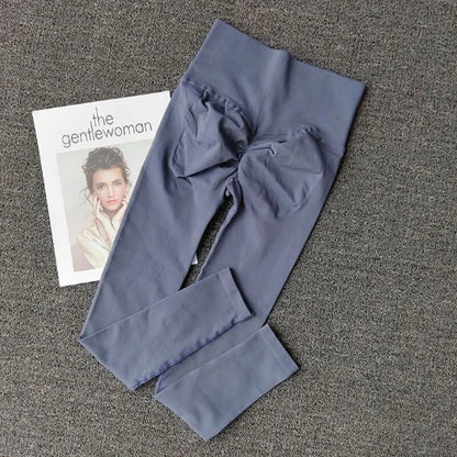 Pantalones de yoga deportivos sin costuras de cintura alta, leggings deportivos para levantar caderas, gimnasio, correr, de secado rápido, ajustados.