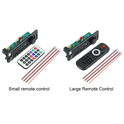 Módulo de radio FM para coche con amplificador de 6 W, CC 5 V, compatible con Bluetooth 5.0, módulo de audio TF, USB, reproductor de MP3, llamadas manos libres con control remoto