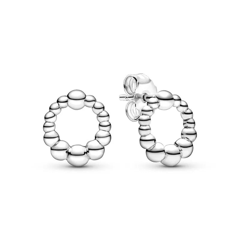 Pendientes de plata 925 con forma de corazón infinito y lazo brillante, originales, para mujer, regalo, joyería fina, 2025