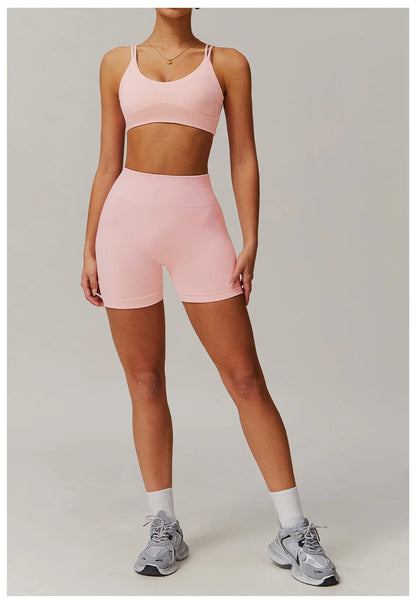 Conjunto deportivo de 2 piezas para mujer, chándal para correr, entrenamiento, con cremallera, pantalones cortos de manga larga, ropa de yoga, ropa deportiva