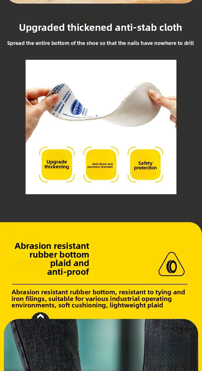 Calzado de protección laboral para hombre, anti-aplastamiento, anti-perforación, aislante 10KV, resistente al desgaste, calzado eléctrico de seguridad.