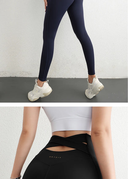 Leggings deportivas de cintura alta para niñas, de diseño clásico, material elástico de alta calidad y gran resistencia, ideales para yoga y otras actividades.  ¡Gran éxito de ventas!