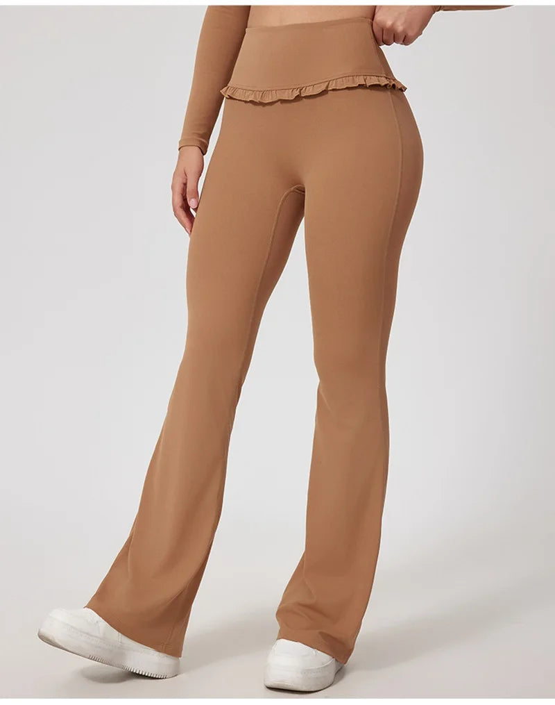 Pantalones deportivos rosas para mujer Cloud Hide Leisure, ideales para entrenamiento en casa, yoga, gimnasio, fitness, correr, con cintura alta y estilo urbano.