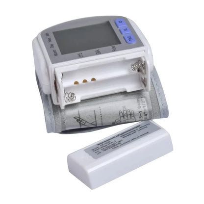 Tensiómetro digital de muñeca, tensiómetro automático, tonómetro y monitor de frecuencia cardíaca.
