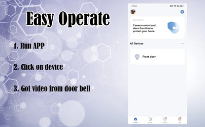 Yuezhe 3MP icam365 Peephole Doorbell Camera Wifi 4.3 Inch Digital Video Door Bell Security Smart Home Night PIR Wireless Bell