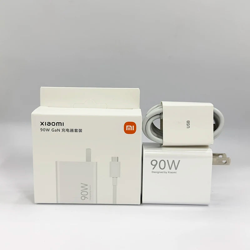 Xiaomi 90W Charger Fast Turbo Charging Wall Power Adapter 1M 6A Type C Cable Xiaomi Mi 15 14 Ultra Pro POCO X7 X6 Redmi Note 11T
