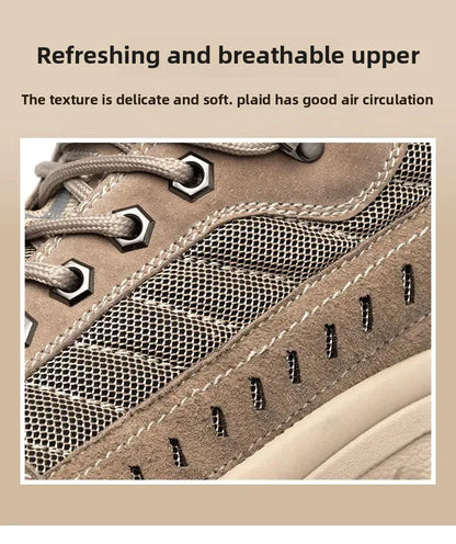 Spring New Men's Steel Toe Safety Shoes Breathable Work Shoes Anti Crush And Piercing High Temperature Resistant Wear Proof