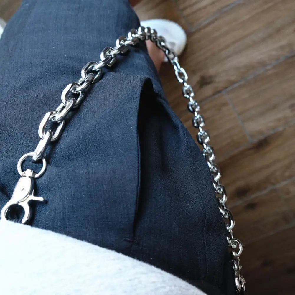 Cadena de cintura de baile de hip hop personalizada, accesorio de pantalones de moda para hombres y mujeres, cadena de cintura de hip hop personalizada para ropa de calle.