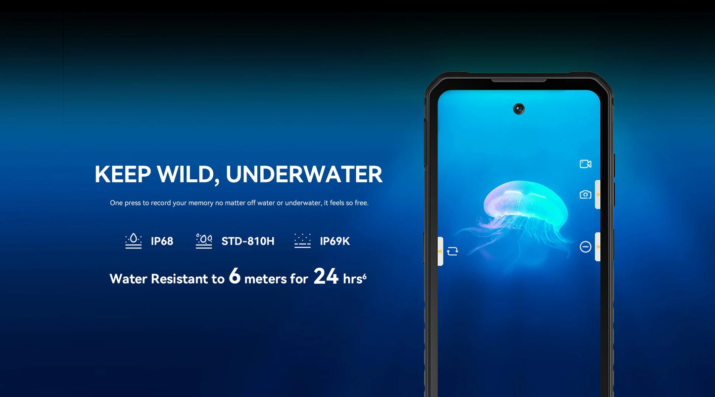 Teléfono inteligente resistente IIIF150 B2 Pro, Android, G99, pantalla de 6.8'' a 120 Hz, 24 GB de RAM, 256 GB de ROM, cámara de 108 MP, batería de 10000 mAh, carga de 30 W.