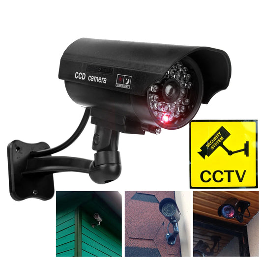 Cámara de vigilancia de simulación, monitor falso con efecto disuasorio de cámara virtual estilo pistola de luz