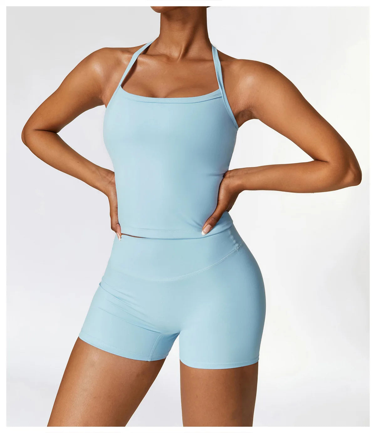 2PCS Seamless Yoga Set Women Workout Set Sportswear Gym Clothing Fitness Long Sleeve Crop Top High Waist Leggings Sports Suits