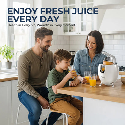 Exprimidor de cítricos, exprimidor eléctrico de naranja y limón de acero inoxidable de 850 W, exprimidor de núcleo duro, mango de aluminio fundido a presión