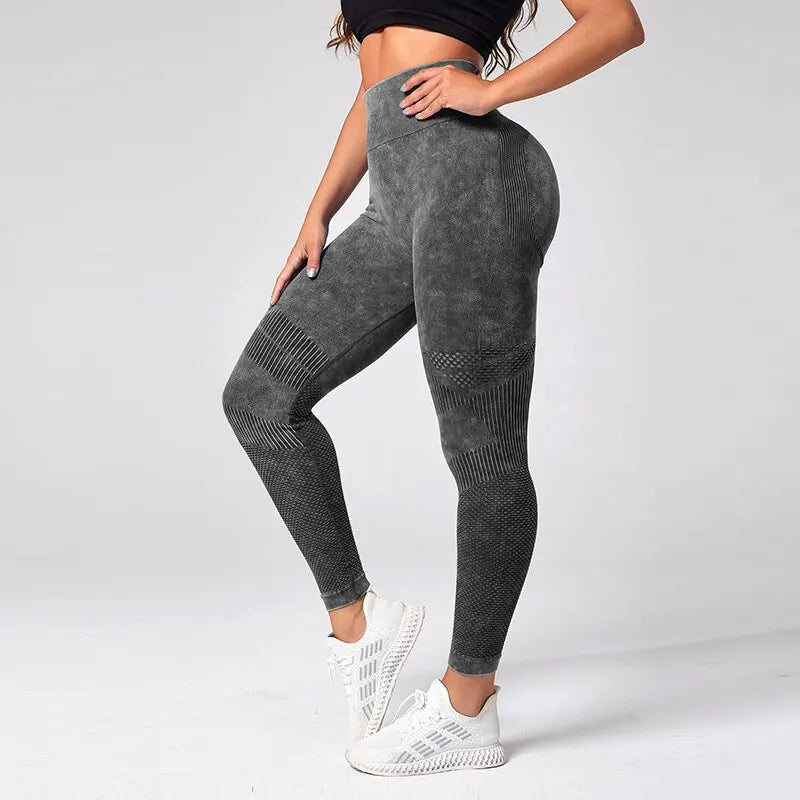 Leggings para mujer, pantalones de yoga para fitness, mallas deportivas sin costuras, pantalones de gimnasio con efecto push-up, pantalones de entrenamiento de cintura alta elásticos.