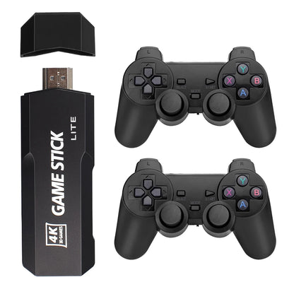 Consola de videojuegos GD10 Game Stick 256 GB 4K HD, doble mando inalámbrico 2,4 GHz, retro, 58.000 juegos para PSP, regalo de Navidad