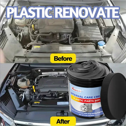Kit de renovación interior de automóviles: restauración de piezas de plástico y mantenimiento de brillo de neumáticos, solución de reparación de detallado de automóviles