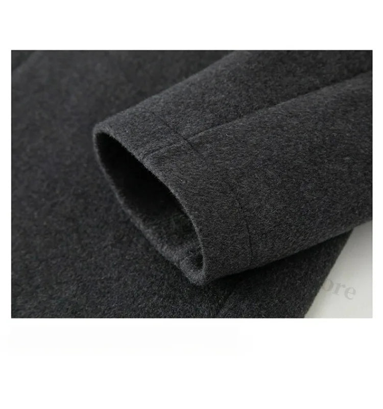 Chaqueta de lana para hombre Maxbarley, estilo moderno, con solapa, ideal para actividades al aire libre, oficina, parka gruesa y cálida, estilo casual y elegante, ligera, perfecta para el invierno.