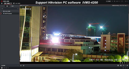 Cámara IP 4K 8MP WIFI con zoom 15x, seguimiento, PoE, protocolo RTMP Hikvision, tarjeta SD/TF de 512 GB, infrarrojos de 30 m, visión nocturna a color de 20 m