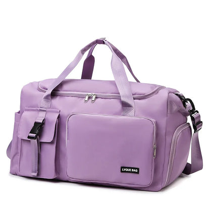 Bolsa deportiva de gimnasio, bolsa de viaje seca y húmeda para mujer, para natación, hombro, bandolera, fitness, viajes al aire libre, bolsa de viaje de fin de semana, bolsa de lona