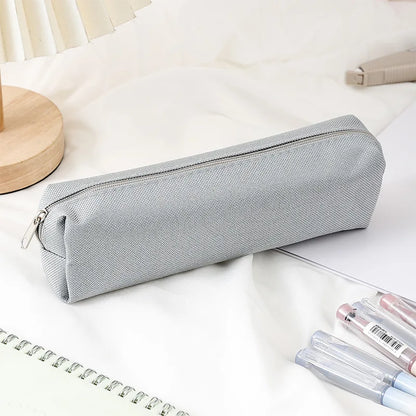 Estuche escolar sencillo para lápices, estuche escolar, papelería escolar de colores sólidos, estuche para lápices Kalemlik Trousse