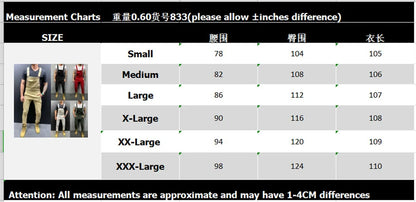 Mono de camuflaje para hombre, estilo urbano, con múltiples bolsillos, corte ajustado, pantalón cargo vaquero, peto vaquero, estilo casual.