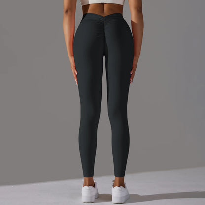 Women Seamless Solid Leggings Knitted High Waist Sports Leggings Fashion Hip Lifting Running Yoga Sport Gym Tights Pantalones