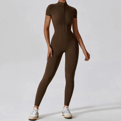 Conjunto de yoga de verano para mujer, ropa deportiva para entrenamiento, mono de gimnasio, mono deportivo siamés para mujer
