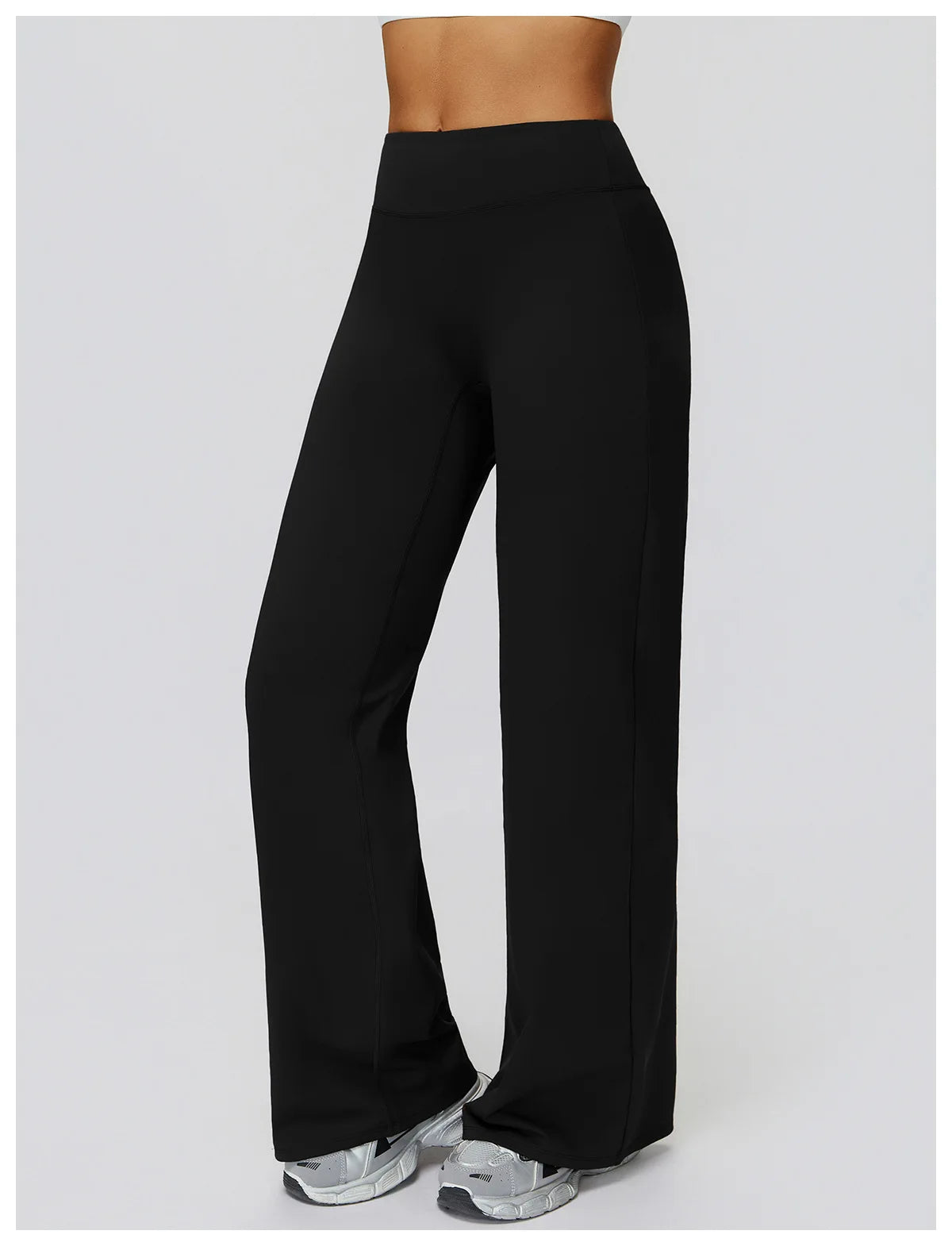 Women High Waist Wide Leg Pants Leggings Fitness Bell-bottoms Yoga Flared Leggings Push Up Gym Workout Flared Pants Sportswear