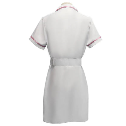 Horror Scary Movie Arkham Dark Knight Clown Joker Nurse Uniform Dress Accessories Nurses Costume Party Outfit Men Women