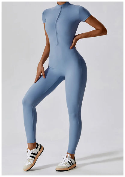 Conjunto de yoga de verano para mujer, ropa deportiva para entrenamiento, mono de gimnasio, mono deportivo siamés para mujer
