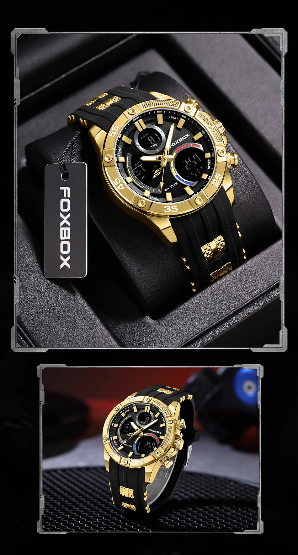 Relojes militares de moda para hombre LIGE, reloj cronógrafo deportivo original de lujo para hombre, reloj de cuarzo resistente al agua, reloj de pulsera digital