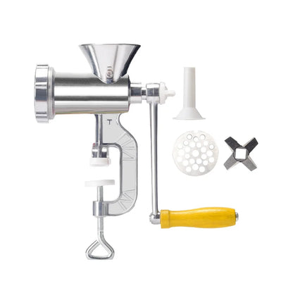 Picadora de carne manual multifuncional, herramientas de cocina, picadora portátil de salchichas y fideos, accesorios con manivela, aparatos de cocina