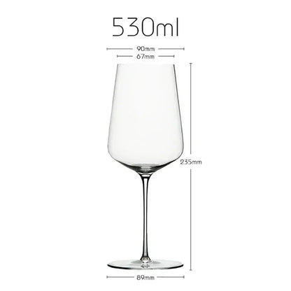 Copa de vino ligera de lujo estilo Burdeos, de estilo ultrafino, con tallos delgados, ideal para fiestas y bares.