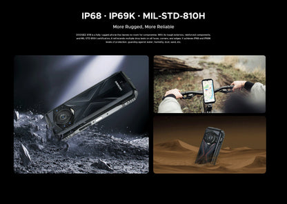 Smartphone robusto DOOGEE S118 de 8 GB y 512 GB, pantalla FHD+ de 6,58", Helio G99, cámara IA de 50 MP, 10800 mAh, Android 14, NFC, 4G.