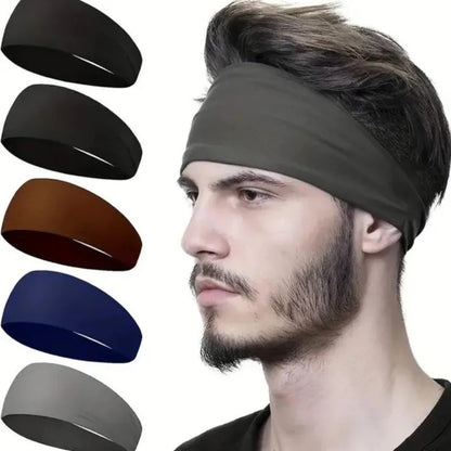 2 diademas deportivas a prueba de sudor, de secado rápido, transpirables y que absorben el sudor, esenciales para correr y hacer fitness y yoga.