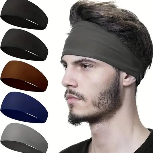 2 diademas deportivas a prueba de sudor, de secado rápido, transpirables y que absorben el sudor, esenciales para correr y hacer fitness y yoga.